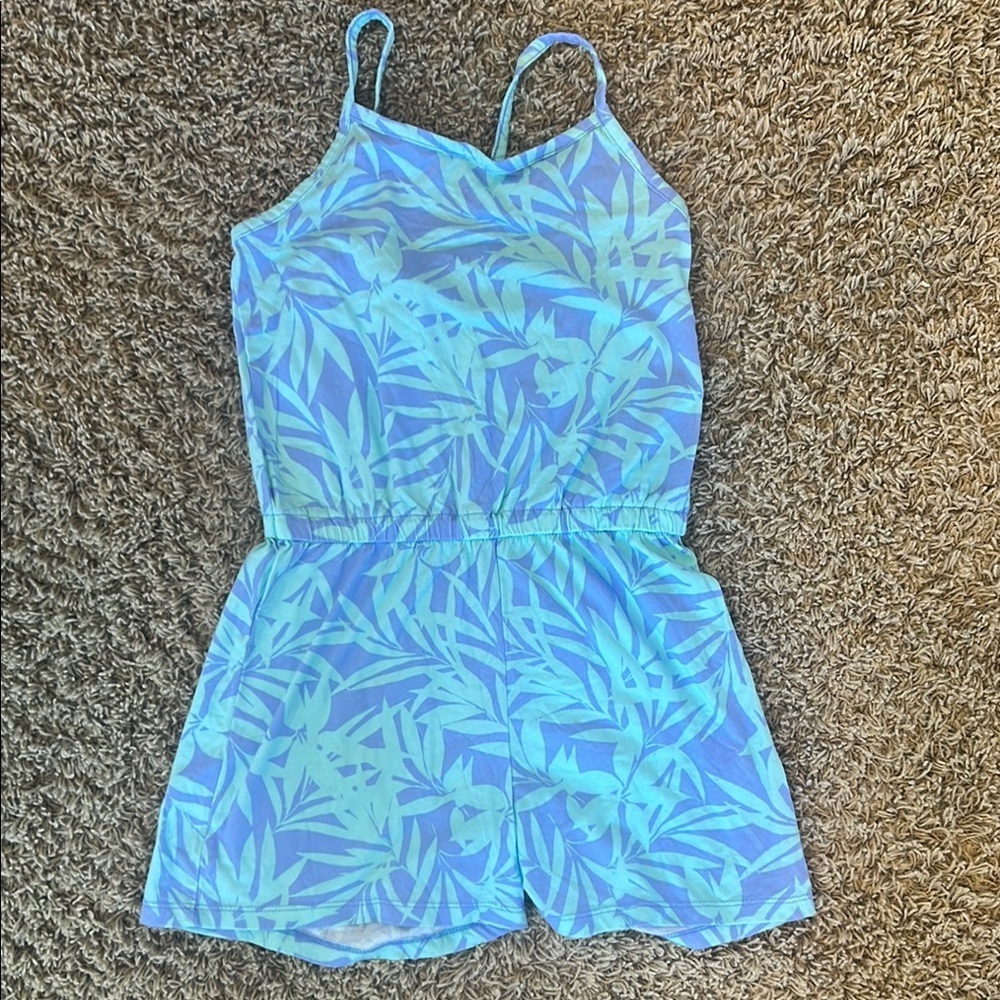 Old Navy Tropical Blue Romper